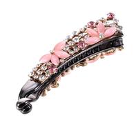 CIYODO Rhinestone Banana Hair Clip Lightweight Hair Clamp for Women and Teens Ponytail Holder with Sparkling Decoration