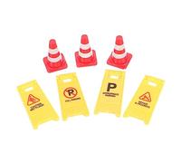 CIYODO Road Sign for Educational Traffic Cones and Warning Signs Safe Cognitive Learning Props for Pretend Play and Traffic Rule Teaching