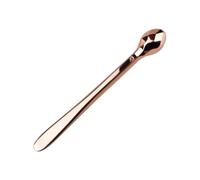 CIYODO Rose Golden Zinc Alloy Eye Massage Tool for Fatigue Relief Small Portable Eye Cream Spoon Beauty Stick Promotes Circulation and Handy Facial Care