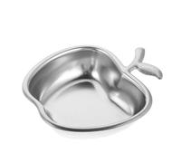 CIYODO Rosh Hashanah Apple Shaped Honey Dish Stainless Steel Passover Tableware Safe for All Ages Festive Serving Platter for Jewish Year Seder Celebrations