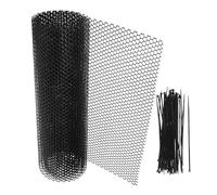 CIYODO Safety Anti Fall Net for Pets and Dogs, Black Pe Plastic Mesh Netting with Ties, 1 Roll for Balcony and Lowrise Apartments, Optimized Visibility and Anti Rain Features for Outdoor