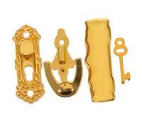 CIYODO Scale Door Lock and Key Kit for Dollhouse Realistic Metal Accessories Set for Miniature Houses Enhances Play and Decoration Birthday and Festivals