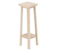 CIYODO Scale Micro High Stool Model Smooth Surface Mini Furniture Decor for Dollhouse and Natural Adornment for DIY Scene and Craft Display