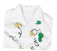 CIYODO Scientist Costume White Lab Coat Unisex Doctor Dress Up Outfit Soft Breathable Stitching for Halloween Career Day Role