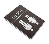 CIYODO Self-adhesive Bathroom Sign Toilet Identification Plate for Men and Women Restroom Guiding Sign for Hotels Shops Restaurants and Public Spaces