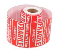 CIYODO Self-Adhesive Shipping Labels Fragile Caution Stickers Coated Paper for Boxes Paper Plastics Packaging Care Warning