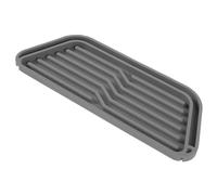 CIYODO Silicone Fridge Water Drip Catcher Tray Non-slip Refrigerator Water Dispenser Drip Tray Spill Prevention Draining Board Gray Silicone Mat