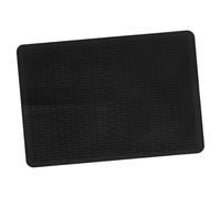 CIYODO Silicone Kitchen Sink Protector Mat Non-Slip Water Absorbent Draining Pad Black Flexible Kitchen Supplies Under Sink Mat