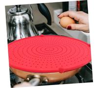 CIYODO Silicone Oil Splatter Guard Screen for Frying Pan Oil Proofing Mesh Pot Lid with Ergonomic Handle Splash Protection Cover for Kitchen Cooking and Frying Random Color