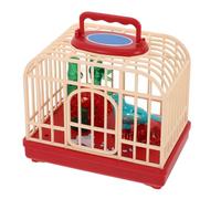CIYODO Singing Bird Cage Interactive Sound Activated Bird Figurine with Realistic Chirping Sounds Lights for Outdoor Fun for Gardens Parks