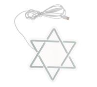 CIYODO Six Pointed Star Neon Light Hanukkah Party Neon Hanukkah 2025 Decorations LED Sign Jewish Art