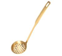 CIYODO Skimmer Spoon Stainless Steel Strainer Gold Serving Spoons Soup Skimmer