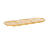 CIYODO Slot Bamboo Wine Glass Tray with Noise-reducing Design Scratch-resistant Flight Paddle Board for Ktv Bars Home Parties and Restaurants