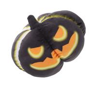 CIYODO Soft Halloween Pumpkin Plush with Spooky Expression Lightweight Stuffed Plush Ornament for Bedtime Comfort and Party Decorations Creative Holiday