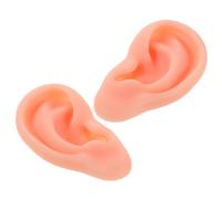 CIYODO Soft Silicone Simulation Ear Model for Piercing Practice Realistic Reusable Training Tool for Beginners Flexible Jewelry Display Teaching Aid Skin-like Texture