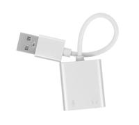 CIYODO Sound Card Gaming Sound Card Adapter for Pc Microphone Portable Audio Interface Earphone Adapter for Daily Use Compatible Computer Recording and Gaming Accessories