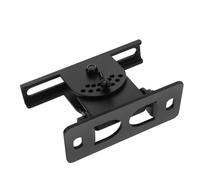CIYODO Speaker Wall Mount Brackets Dual Row Hole Metal Holder for Small Bookshelf Surround Sound Speakers, Black, Suitable for Home Cinema and Hifi Systems