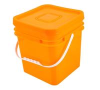 CIYODO Square Laundry Detergent Container with Airtight Seal Lid Refillable Powder Storage Bucket with Handle and Scoop Multi-functional Household Organizer for Washing Soap and Pet Food