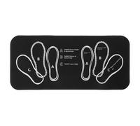 CIYODO Squat Pad - Nonskid & Large Training Mat with Foot Position for Muscle Training & Hip Trust - Portable Exercise Cushion for Home Gym Workout Fitness 31.5x13.8Inch