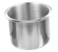 CIYODO Stainless Steel Car Cup Holder Recessed Drop In Design Durable Corrosion Resistant Drink Can Holder for Vehicle Consoles Seat Backs and Tables Easy to Install and Remove