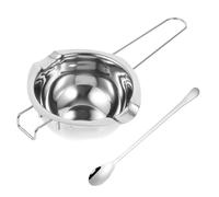 CIYODO Stainless Steel Cheese Melting Bowl and Butter Melting Pot 400ml Set for Baking and Candle Making Kitchen Double Boiler for Chocolate Wax and Milk Random Style