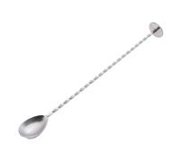 CIYODO Stainless Steel Cocktail Pick with Twisted Handle for Better Grip Long Bar Spoon Swizzle Stick Dishwasher Safe Bartender Tool for Mixing Cocktails Tea and Drinks at Home Bar