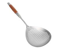 CIYODO Stainless Steel Colander Strainer Spoon with Handle Large Slotted Skimmer for Scooping Dumplings Noodles and Fried Foods Kitchen Cooking Tool