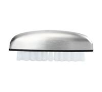 CIYODO Stainless Steel Manicure Nail Cleaning Brush with Hard Nylon Bristles for Hand Finger and Kitchen Use Scrubbing Brush Suitable for Mechanics Gardeners and Daily Nail Care