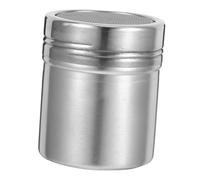 CIYODO Stainless Steel Powder Shaker with Lid Reusable Cocoa Sugar Duster for Baking and Coffee Portable Chocolate Dispenser for Cappuccino Latte Easy-Clean Kitchen Tool