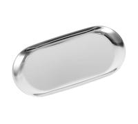 CIYODO Stainless Steel Restaurant Tip Tray Small Metal Serving Tray Multipurpose Tips Holder for Bars Cafes and Home Use Compact and Portable Design