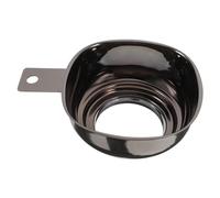 CIYODO Stainless Steel Square Wide Mouth Funnel for Filling Jars and Bottles Fast Pouring Multipurpose Kitchen Funnel for Jam Oil Sausage Transfer Black Canning Supplies Tool