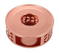 CIYODO Stainless Steel Tea Light Warmer Base Hollow Design Elegant Metal Candle Heater for Teapots Home Use Rapid Heating Multipurpose Tea Pot Warmer