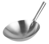 CIYODO Stainless Steel Woks Induction Cooking Pot Sauce Pot Non-stick Pans Rounded Bottom Chinese Pan Asian Woks Everyday Japanese Skillet Induction Cooker