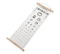 CIYODO Standard Visual Testing Chart for Eyesight Measurement Canvas Wall Poster for Home School Eye Exam Non-reflective White Eye Chart