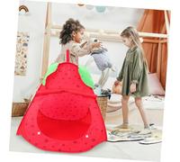 CIYODO Strawberry Play Tent for Portable Foldable Indoor Game House with Material and Easy Installation Creative Imagination Tent Suitable for Ages Spacious House for Play and Rest