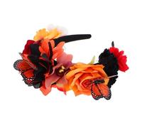 CIYODO Stylish Butterfly Headband Headwear Beautiful Floral Accessory for Garden Party Scenarios Features Simulation Flower Crown Design Butterfly Costume Accessories for Prom Events
