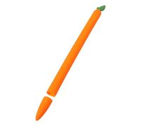 CIYODO Stylus Case White Board Decoration Artificial Decoration Screen USB Stylus Tablet Stand Stylus Pen Holder Stylus Pen Protector Faux Plant Pencil Protective Prop Silica Gel Orange