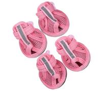 CIYODO Summer Dog Shoes 4pcs Pet Sandal for Large Dogs Mesh Footwear Deck Boots Hot Pavement Shoes