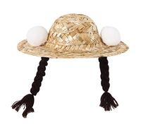 CIYODO Sunshade Hat Creative Cat Dog Rabbit Hat Woven Adorable Dress up Prop Sun