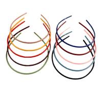 CIYODO Teeth 12pcs Anti-slip Fashion for Hoops Design Hair Fine, Colourful Plastic Headbands and Stylish Hair Accessories Random Color Women for Daily Use Other Occasions