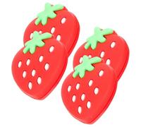 CIYODO Tennis Racket Shock Absorber 4pcs Vibration Dampeners Red Silicone Providing more Comfort and Effective Shock Absorption during Matches for Tennis Rackets