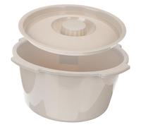 CIYODO Thickened Household Chamber Pot with Lid PP Plastic Urinal Bucket for Adults Elderly Disabled and Patients Drop-Resistant Commode Accessory for Bedside Bathroom Use