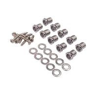 CIYODO Threaded Bushing Ferrules Mounting Screw Replacement for Ukulele Guitar Tuning Peg Gc904 Zinc Alloy Steel of 10pcs Each for Personal Professional Use