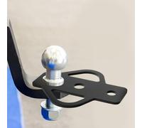 CIYODO Three-way Trailer Hitch Adapter Receiver for Lawn Mowers Atvs Golf Carts Garden Tractors Multi-directional Towing with Tow Ball Mount Compatible with Flat Towing Chain Tow Strap