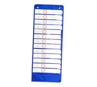 CIYODO Time Schedule Hanging Bag Student Schedule Chart Student Pocket Chart Hanging Schedule Chart Classroom Pocket Chart Daily Schedule Chart Class Schedule Chart Teaching Blue The Pet