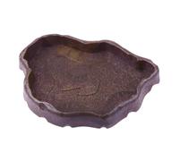 CIYODO Tortoise Food Dish Reptile Resin Bowl Water Basin Practical Lizard Feeder