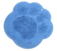 CIYODO Tpr Suction Cup Foot Scrubber Pad for Shower Bathroom Non-slip Soft Massage Cleaner with Wall-mount Design Wear-resistant Foot Massager for Easy Cleaning and Space Saving Sky Blue