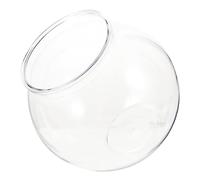 CIYODO Transparent Plastic Globe Fish Tank Small Desktop Aquarium for Home Office Decor Eco Friendly Hydroponics Plant Holder Shatter Resistant Fish Bowl for Living Room and Bedroom