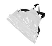 CIYODO Transparent TPU Hair Stylist Apron with Adjustable Cross Straps Oil-Resistant Work Apron for Women and Men Suitable for Hairdressing Cooking Baking and Gardening Tasks