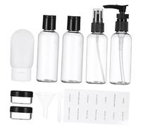 CIYODO Travel Toiletry Bottles with Spray and Pump Dispensers Refillable Containers for Shampoo Creams Skincare Lightweight and Compact for Easy Packing